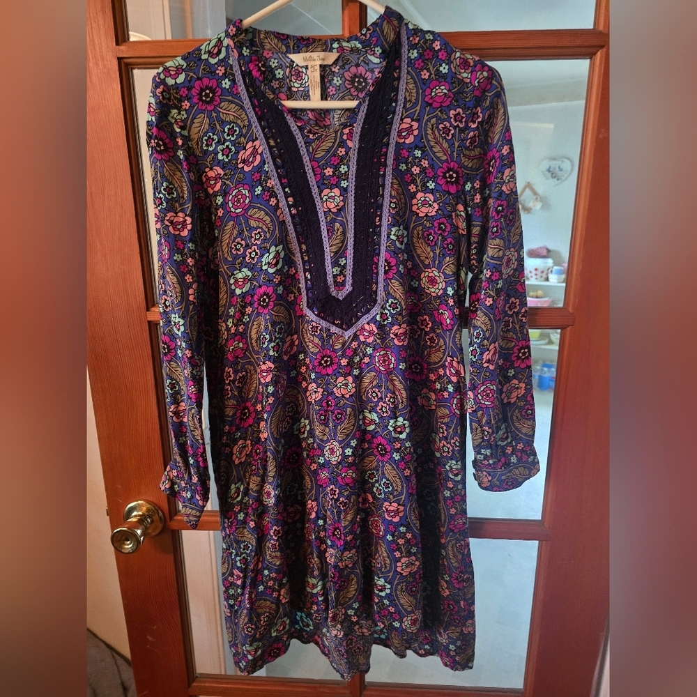 Matilda Jane Thoughts And Dreams Floral Paisley Dress Small NWOT